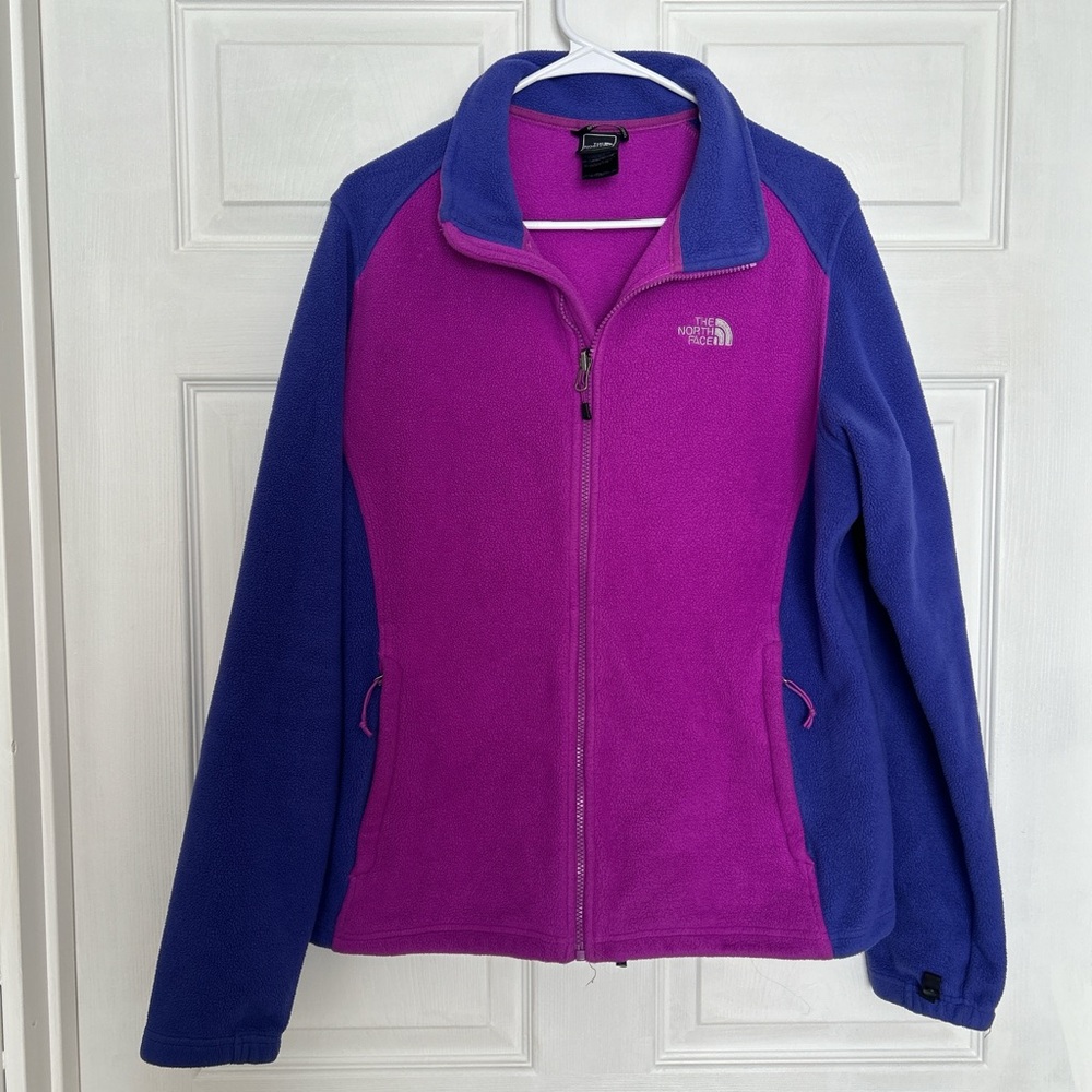 The North Face Women's Magenta and Blue Ski Jacket